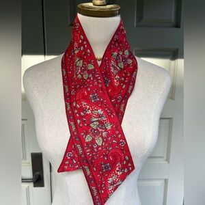 Soleiado Beautiful French Red Floral 🌺 Scarf  by Charles Demery